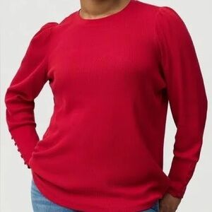 Torrid Bold Red Long Sleeve Top